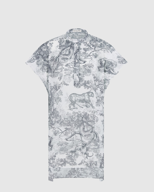 [DIOR-디올]Dioriviera 캡 슬리브 롱 블라우스 541B3