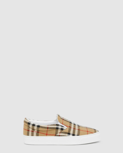 [BURBERRY-버버리]코튼 슬립온 스니커즈 80315061