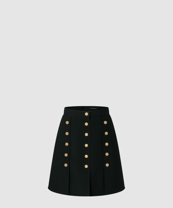 [LOUIS VUITTON-루이비통]버튼 트림 미니 스커트 1AHHNJ