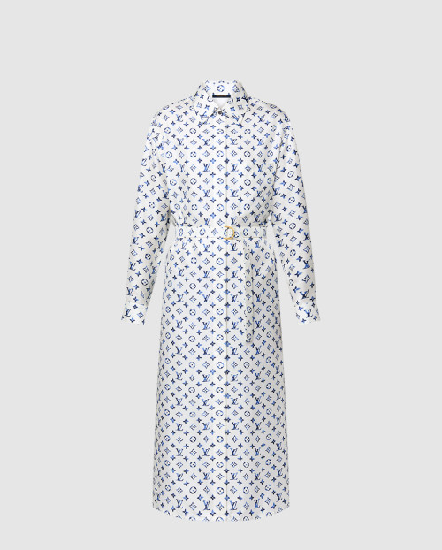 [LOUIS VUITTON-루이비통]아쿠아렐 모노그램 셔츠 드레스 1AHGUP