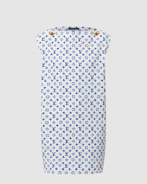 [LOUIS VUITTON-루이비통]Aquarelle 모노그램 아일렛 드레스 1AHIYS