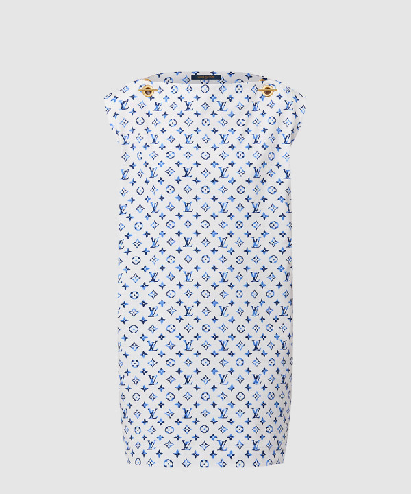 [LOUIS VUITTON-루이비통]Aquarelle 모노그램 아일렛 드레스 1AHIYS