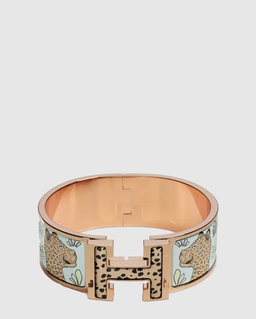 [HERMES-에르메스]Clic Clac H Les Leopards 팔찌