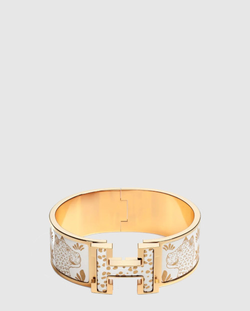 [HERMES-에르메스]Clic Clac H Les Leopards 팔찌