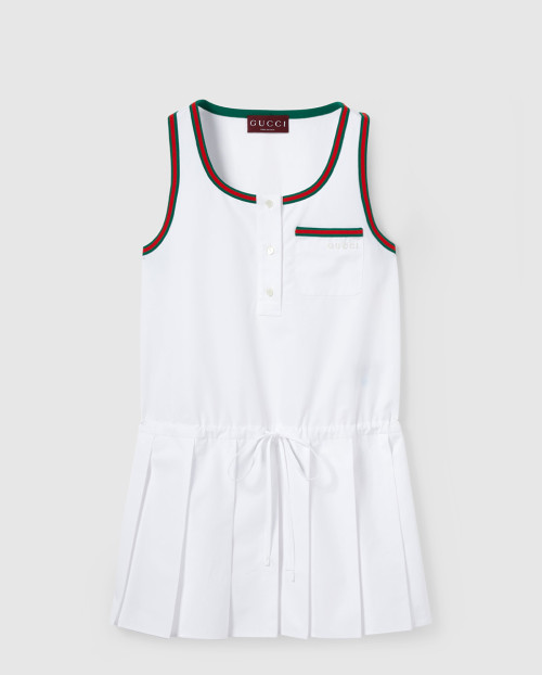 [GUCCI-구찌]웹 코튼 포플린 드레스 ‎826609