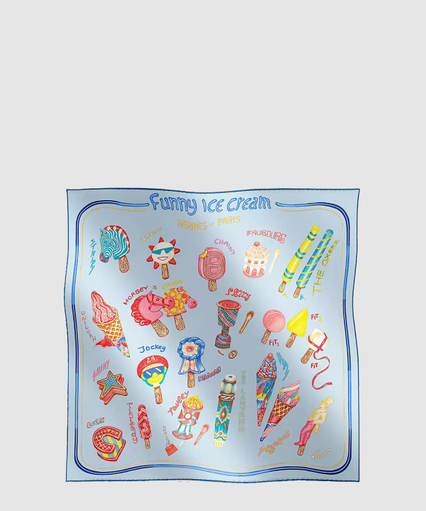 [HERMES-에르메스]Funny Ice Cream 스카프 90