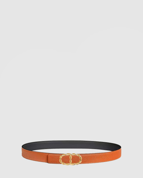 [HERMES-에르메스]메일론 토르사데 버클 & 양면 가죽 벨트
