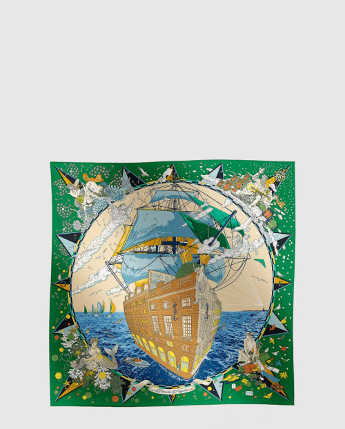 [HERMES-에르메스]Hermes Flagship 스카프 90