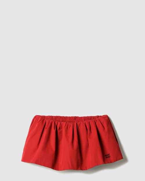 [MIUMIU-미우미우]포플린 미니스커트 MG2200