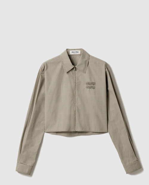 [MIUMIU-미우미우]기능성 체크 셔츠 MK1905