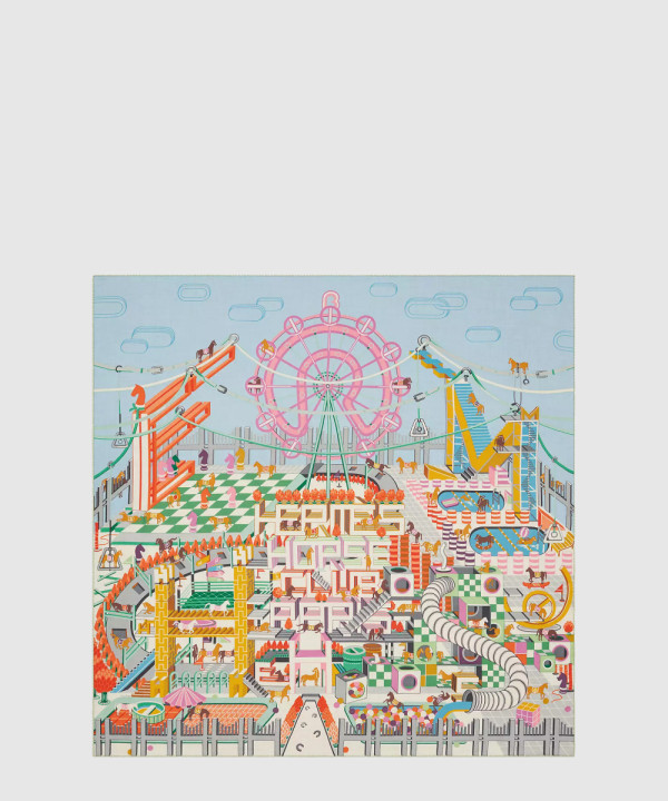 [HERMES-에르메스]Horse Racing Club 숄 140