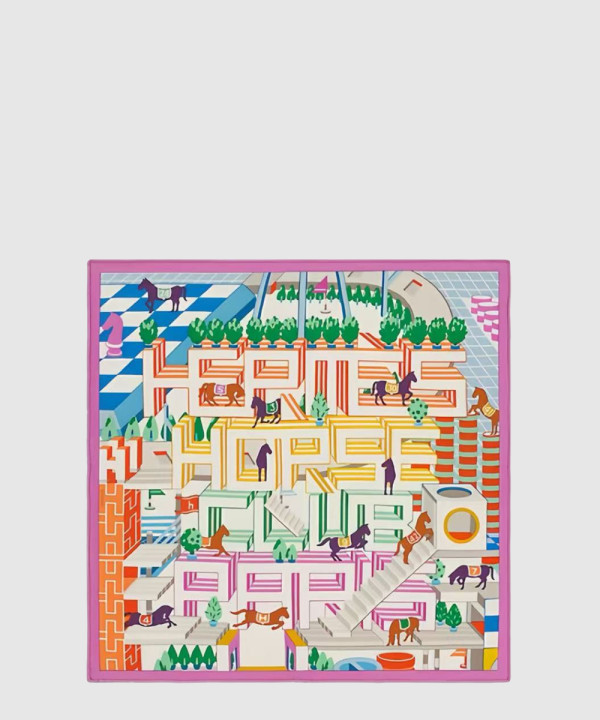 [HERMES-에르메스]Horse Club Detail  스카프 90