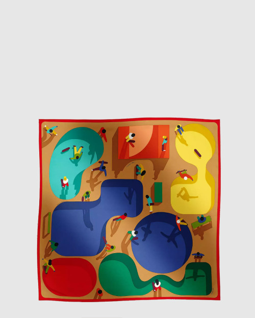 [HERMES-에르메스]Figures Libres 스카프 90