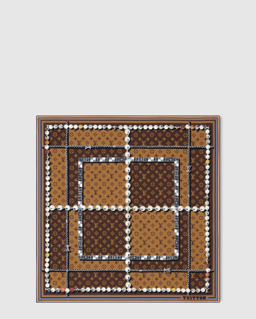 [LOUIS VUITTON-루이비통]댄디 모노그램 (Dandy Monogram) 실크 스퀘어 M94848