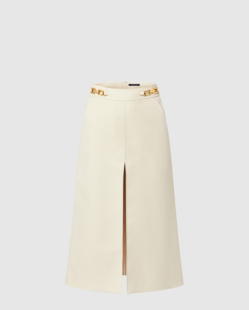[LOUIS VUITTON-루이비통]체인 디테일 A-라인 스커트 1AGNRX