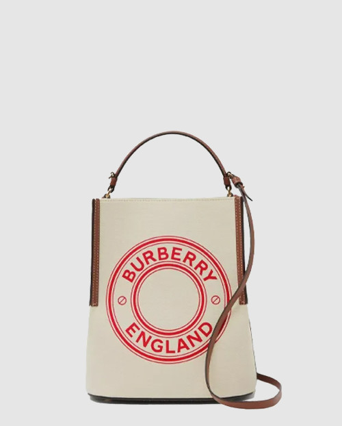 [BURBERRY-버버리]그래픽 캔버스 버킷백 스몰 80368231