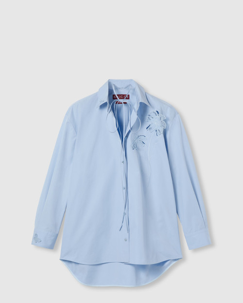 [GUCCI-구찌]자수 코튼 포플린 셔츠 835799