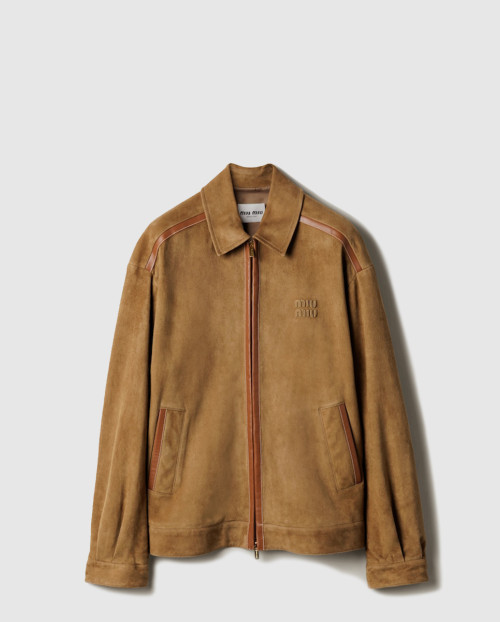 [MIUMIU-미우미우]스웨이드 블루종 재킷 MPV949