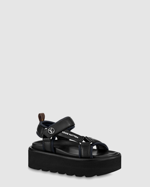 [LOUIS VUITTON-루이비통]풀 필로우 플랫 컴포트 샌들 1AABR5