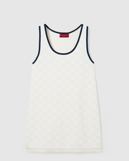 [GUCCI-구찌]GG 파인 코튼 자카드 드레스 836302