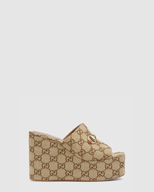 [GUCCI-구찌]홀스빗 웨지 샌들 816328