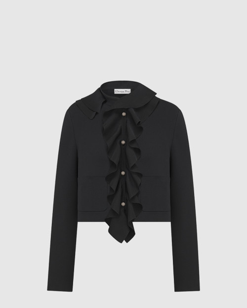 [DIOR-디올]크롭 재킷 & 탈착식 루싱 칼라 554V0