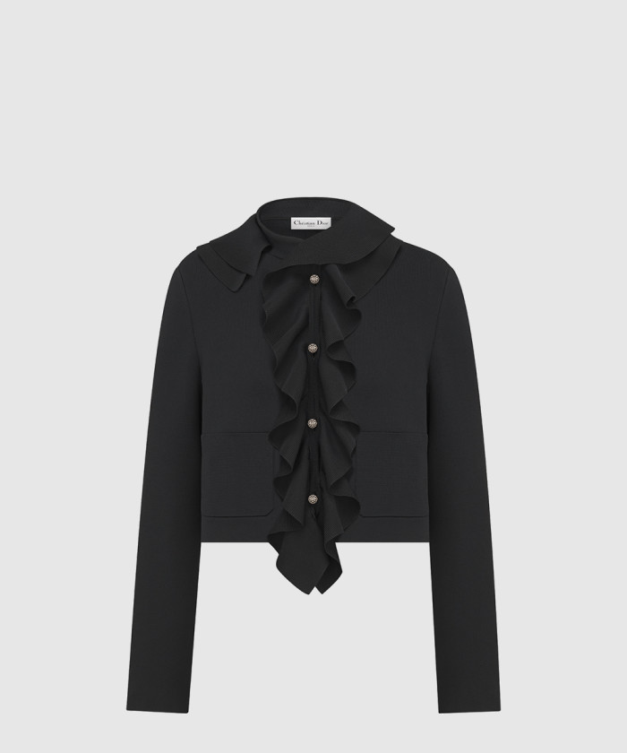 레플리카|이미테이션 dior-디올크롭-재킷-탈착식-루싱-칼라-554v0