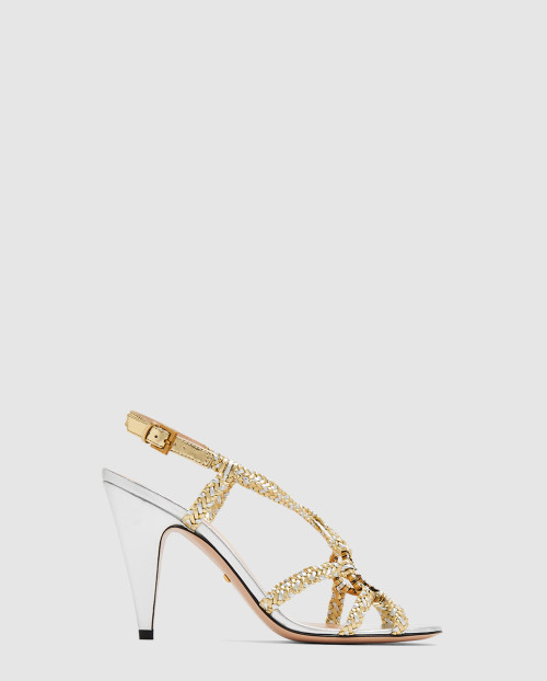 [GUCCI-구찌]크리스탈 인터로킹 G 샌들 730999