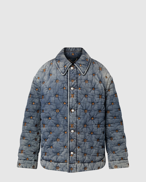 [LOUIS VUITTON-루이비통]패딩 데님 모노그램 오버셔츠 1AFJCR