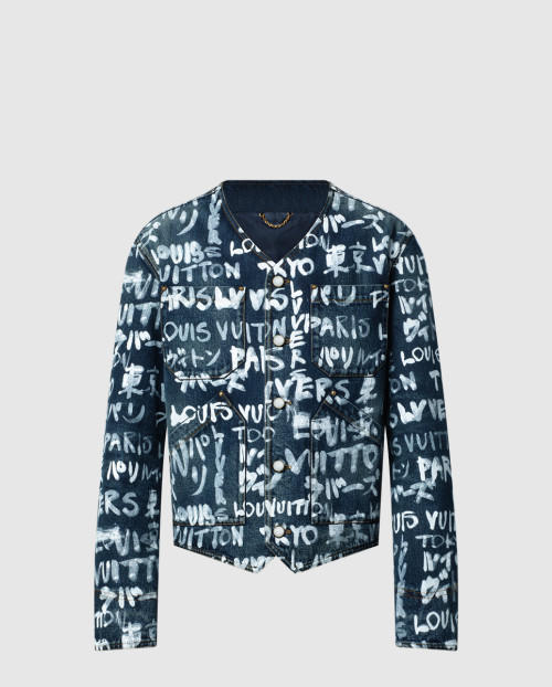 [LOUIS VUITTON-루이비통]데님 칼라리스 재킷 1AILLN