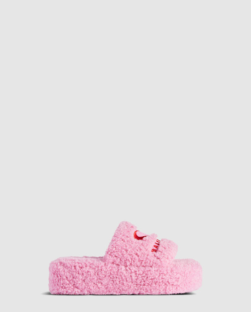 [BALENCIAGA-발렌시아가]퍼리 플랫폼 샌들 825622