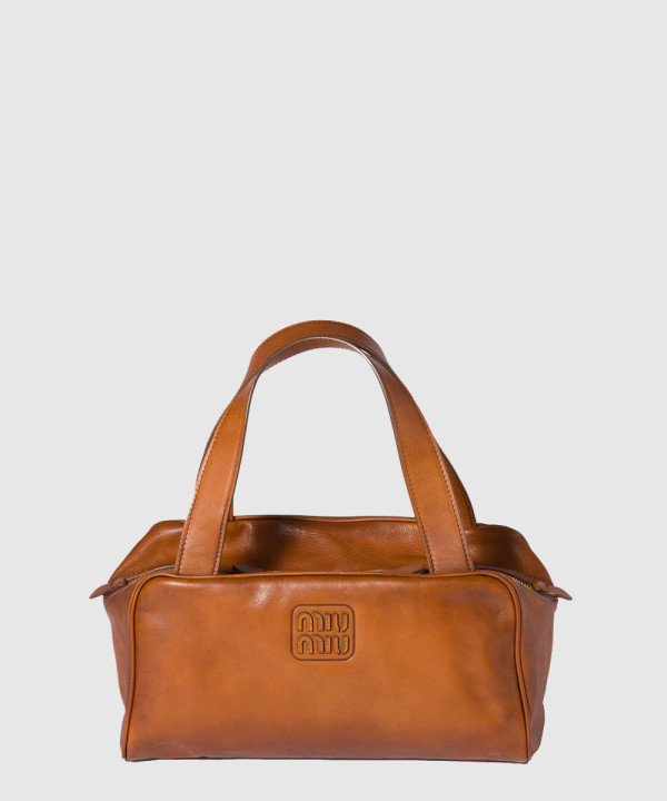 [MIUMIU-미우미우]가죽 탑 핸들 백 5BB182