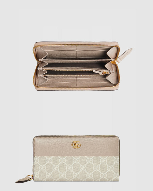 [GUCCI-구찌]GG 마몽 바이컬러 지퍼 지갑 456117