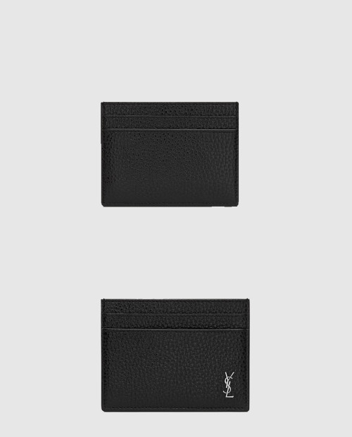 [SAINT LAURENT-생로랑]그레인 가죽 소재의 미니 CASSANDRE 카드 케이스 607603
