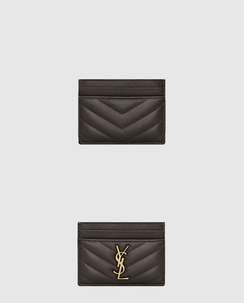 [SAINT LAURENT-생로랑]램스킨 소재 Cassandre 카드 케이스 423291