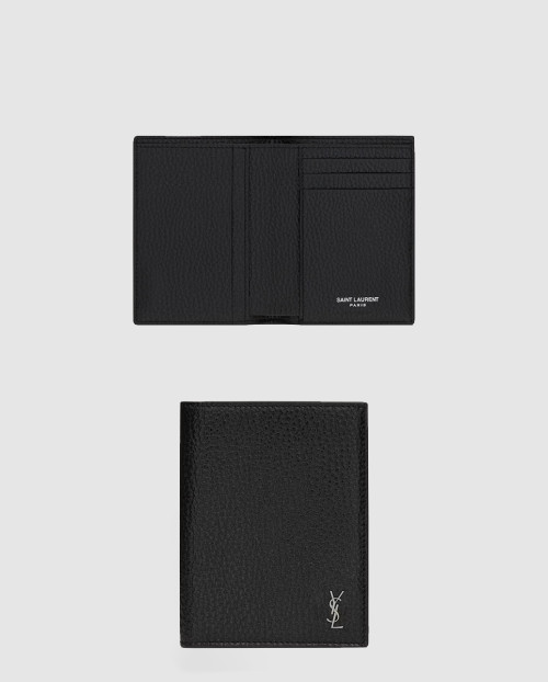 [SAINT LAURENT-생로랑]싱글 폴드 지갑 스몰 CASSANDRE 장식 668736