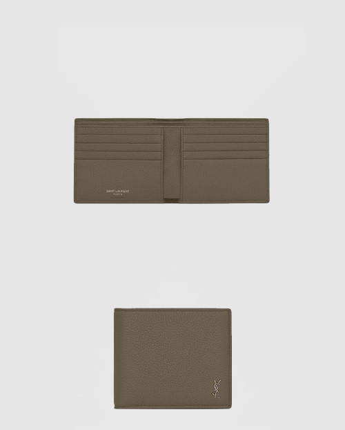 [SAINT LAURENT-생로랑]그레인 가죽 소재의 미니 CASSANDRE 이스트웨스트 지갑 607727