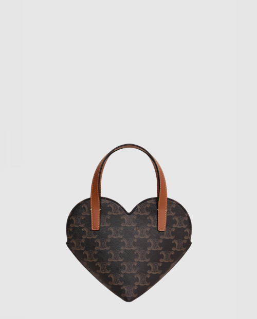 [CELINE-셀린느]틴 퀘르 트리오페 캔버스 하트 토트 크로스백 10P512