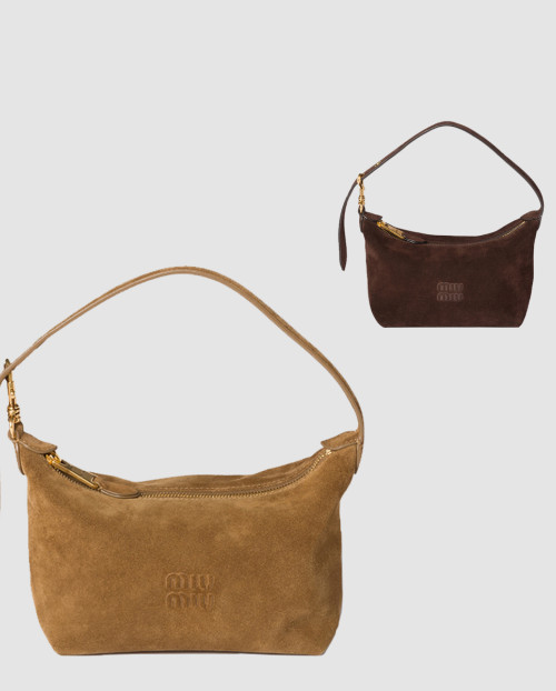 [MIUMIU-미우미우]스웨이드 숄더 백 5NE841