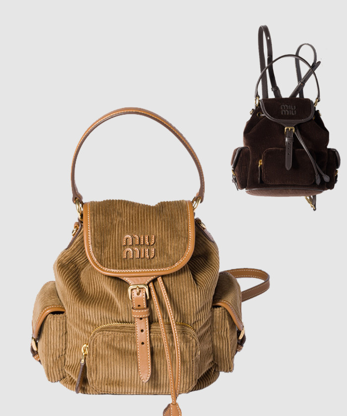 레플리카|이미테이션 miumiu-미우미우코듀로이-백팩-5bz043