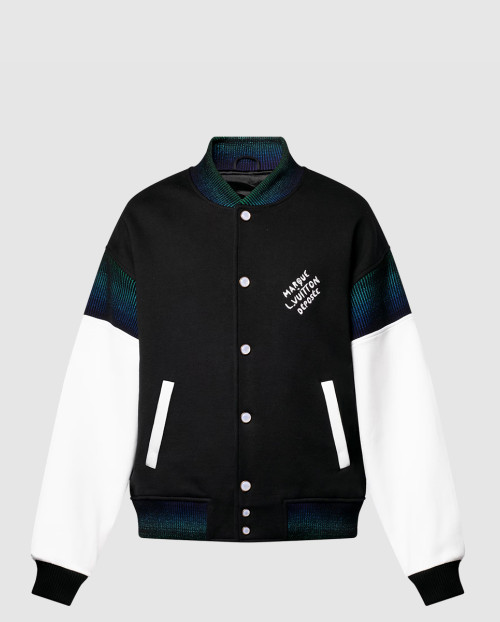 [LOUIS VUITTON-루이비통]코튼 저지 바시티 블루종 1AGTR1