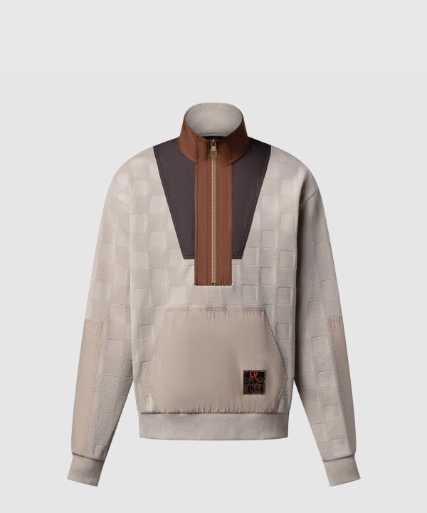 [LOUIS VUITTON-루이비통]다미에 하이브리드 하프 집 워크웨어 풀오버 1AIMK0